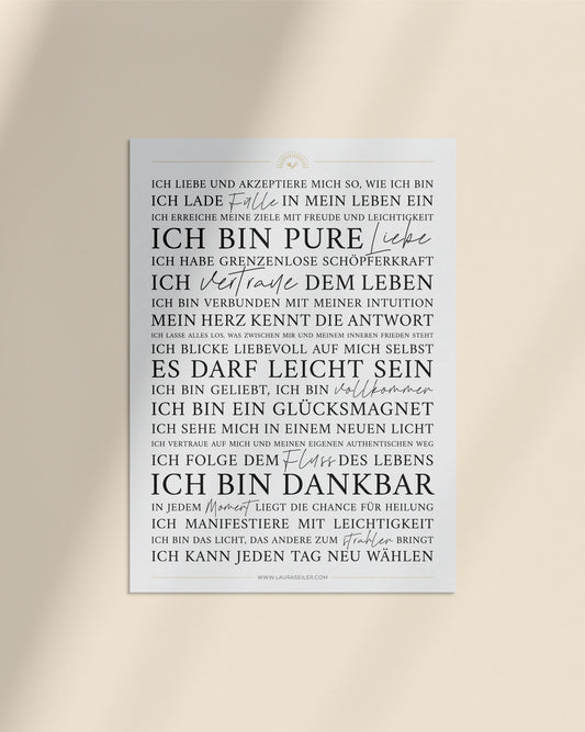 Poster Affirmation | Rise Up & Shine